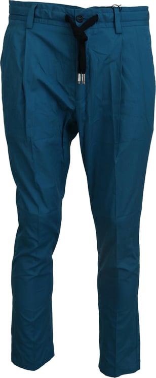 Dolce & Gabbana Dolce & Gabbana Blue Cotton Chinos Trousers Pants