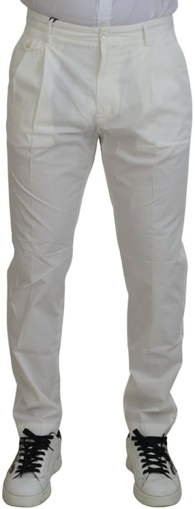 Dolce & Gabbana Dolce & Gabbana White Cotton Skinny Chino Pants