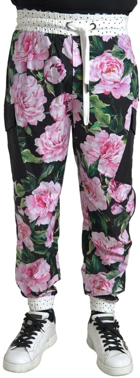 Dolce & Gabbana Dolce & Gabbana Multicolor Peony Joggers Cotton Men Pants