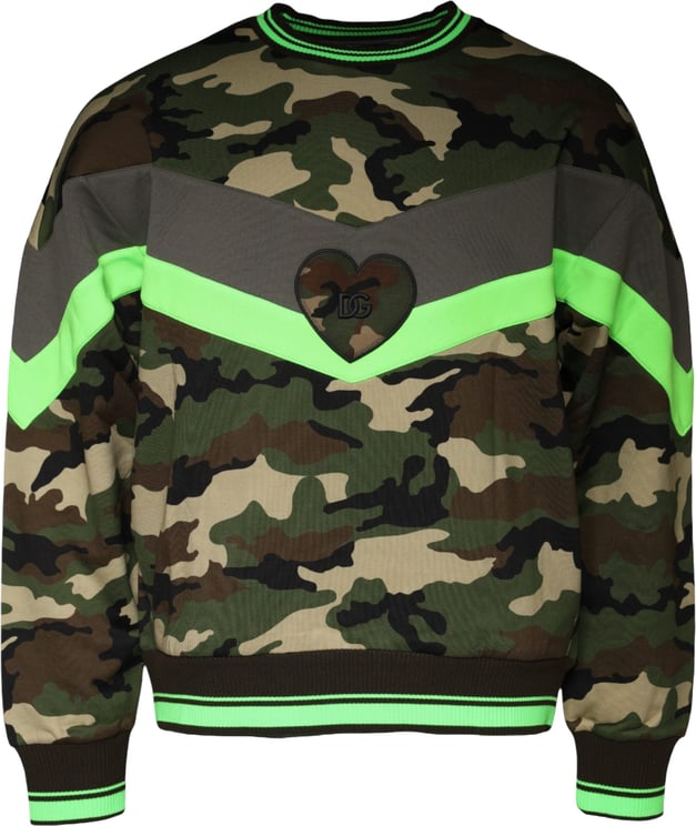 Dolce & Gabbana Dolce & Gabbana Multicolor Camouflage Sweatshirt Sweater