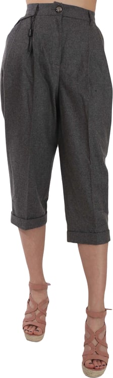 Dolce & Gabbana Dolce & Gabbana Wool Cropped Trouser Pleated Pant