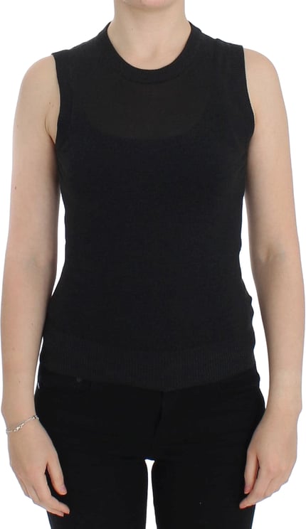 Dolce & Gabbana Dolce & Gabbana Black Sleeveless Crewneck Vest Pullover