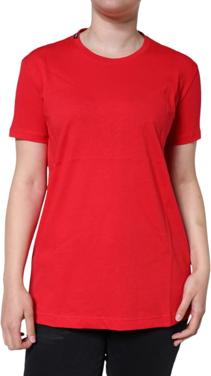 Dolce & Gabbana Dolce & Gabbana Red Cotton Crew Neck Short Sleeve Tee T-shirt