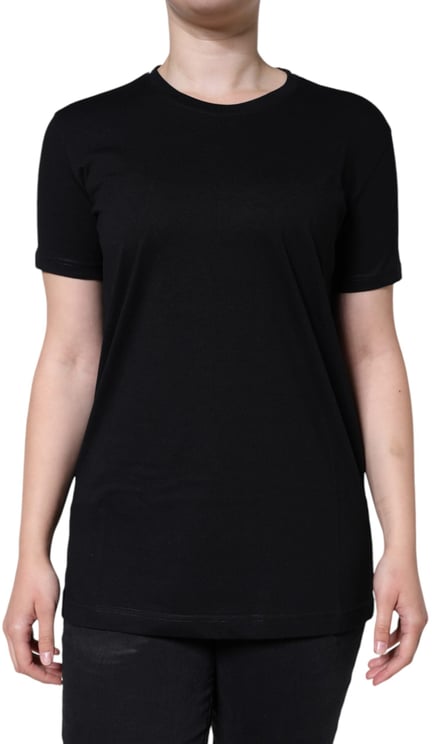 Dolce & Gabbana Dolce & Gabbana Black Cotton Crew Neck Short Sleeve T-shirt