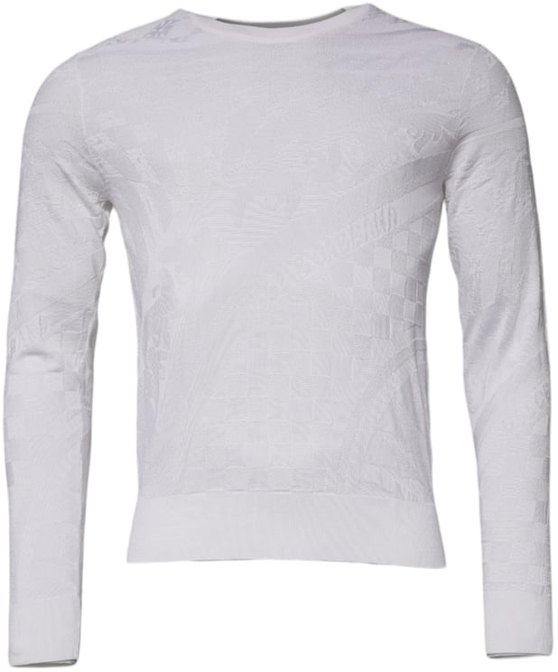 Dolce & Gabbana Dolce & Gabbana White Silk Crew Neck Men Pullover Sweater