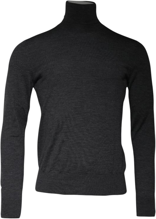 Dolce & Gabbana Dolce & Gabbana Gray Wool Knit Turtleneck Pullover Sweater