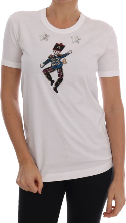 Dolce & Gabbana Dolce & Gabbana White Cotton Fairy Tale T-Shirt