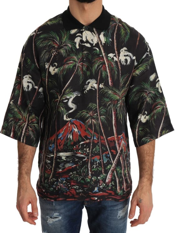 Dolce & Gabbana Dolce & Gabbana Black Volcano Sicily Short Sleeve T-Shirt
