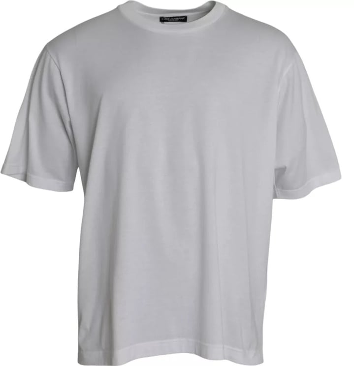Dolce & Gabbana Dolce & Gabbana White Cotton Round Neck Short Sleeve T-shirt