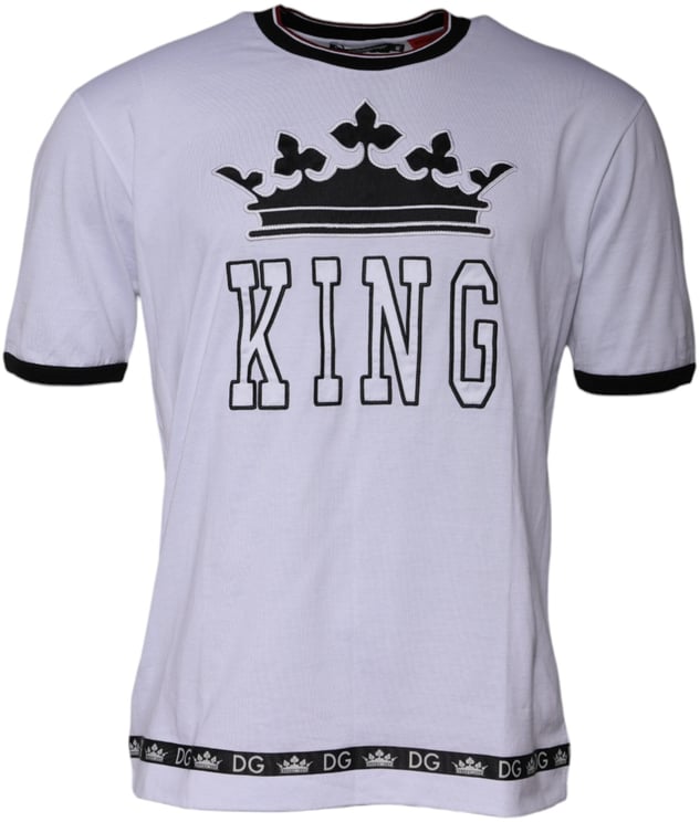 Dolce & Gabbana Dolce & Gabbana White Jersey Crew Neck Short Sleeves T-shirt