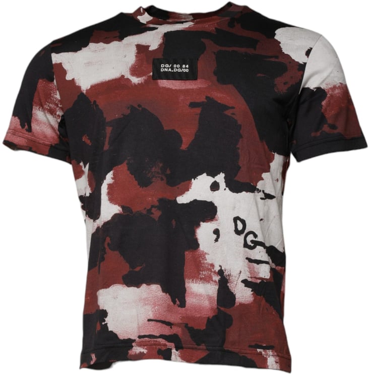 Dolce & Gabbana Dolce & Gabbana Multicolor Camouflage Crew Neck T-shirt