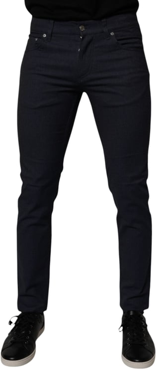 Dolce & Gabbana Dolce & Gabbana Dark Blue Cotton Stretch Skinny Denim Jeans
