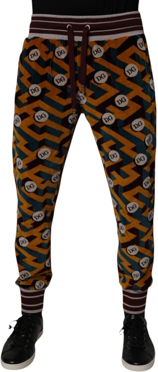 Dolce & Gabbana Dolce & Gabbana Multicolor Logo Monogram Jogger Sweatpants Pants