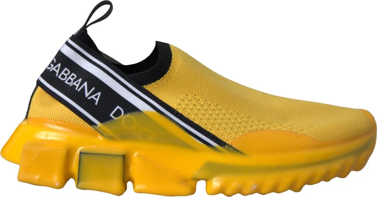 Dolce & Gabbana Dolce & Gabbana Yellow Sorrento Slip On Sneakers Women Shoes