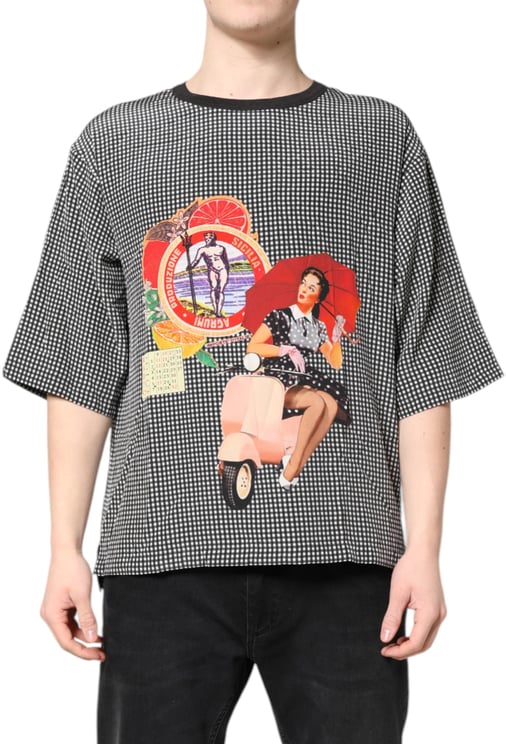 Dolce & Gabbana Dolce & Gabbana Black Graphic Print Short Sleeve T-shirt