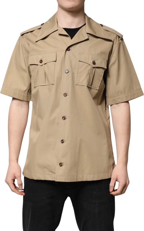 Dolce & Gabbana Dolce & Gabbana Brown Graphic Print Short Sleeves Shirt
