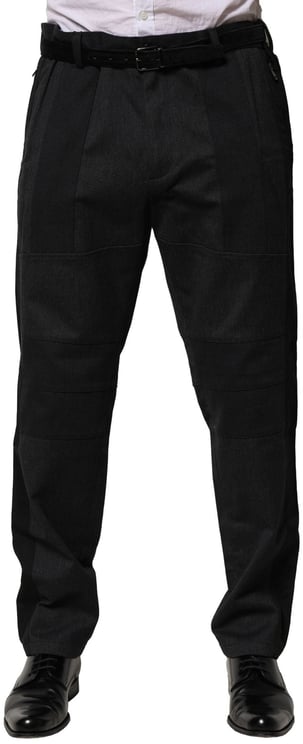 Dolce & Gabbana Dolce & Gabbana Black Cotton Dress Slim Formal Pants