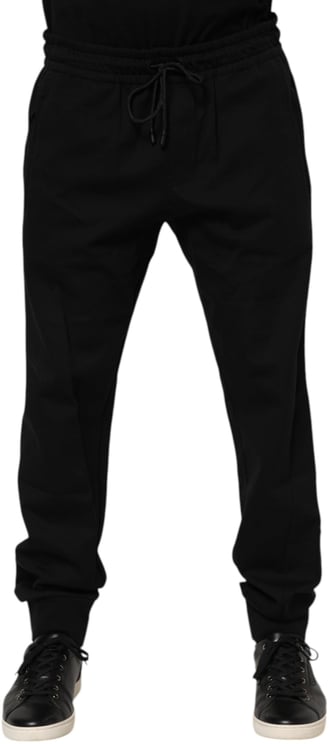 Dolce & Gabbana Dolce & Gabbana Black Cotton Men Jogger Sweatpants Pants