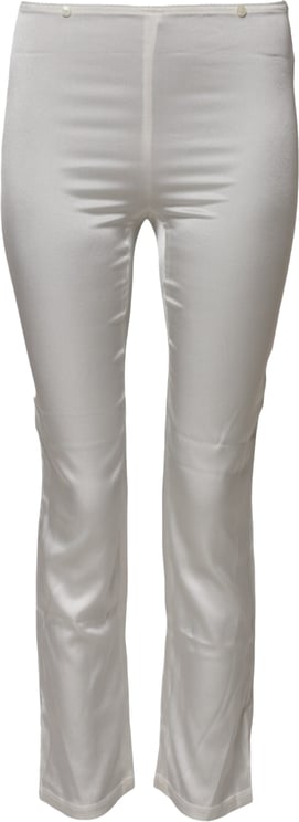 Dolce & Gabbana Dolce & Gabbana Ivory Silk Tapered High Waist Pants