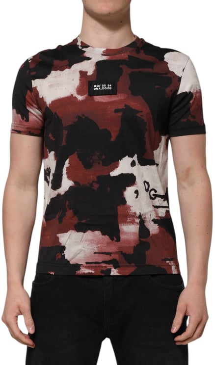 Dolce & Gabbana Dolce & Gabbana Multicolor Camouflage Men Crew Neck T-shirt