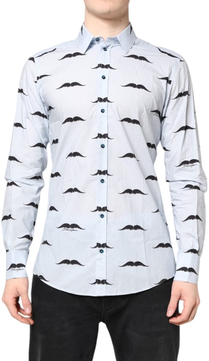 Dolce & Gabbana Dolce & Gabbana Light Blue Cotton MARTINI Formal Dress Shirt