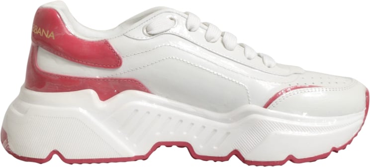 Dolce & Gabbana Dolce & Gabbana White Pink Daymaster Low Top Sneakers Shoes