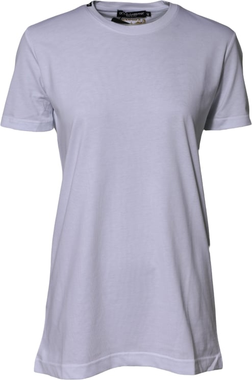 Dolce & Gabbana Dolce & Gabbana White Cotton Goodluck 2023 Crew Neck T-shirt