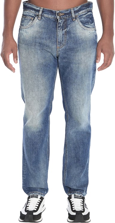 Dolce & Gabbana Denim loose jeans plaque