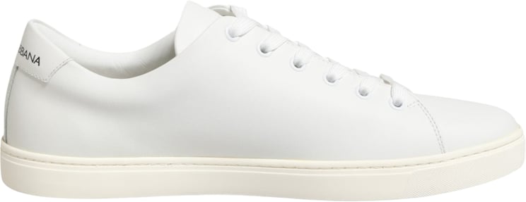 Dolce & Gabbana Dolce & Gabbana White Leather Sacred Heart Patch Sneakers Shoes