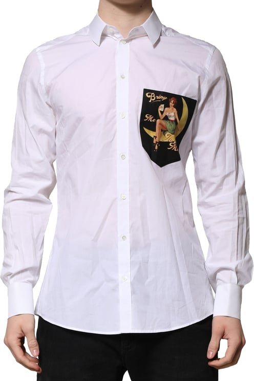 Dolce & Gabbana Dolce & Gabbana White MARTINI Long Sleeves Men Formal Shirt