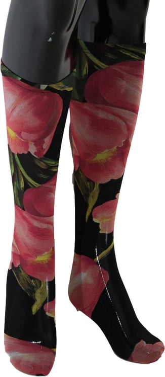 Dolce & Gabbana Dolce & Gabbana Multicolor Floral Tulip Nylon Socks