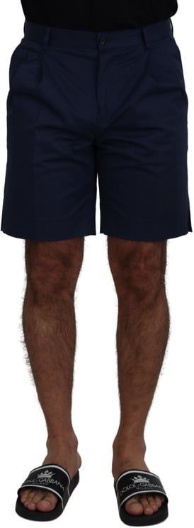 Dolce & Gabbana Dolce & Gabbana Blue Chinos Cotton Stretch Casual Shorts