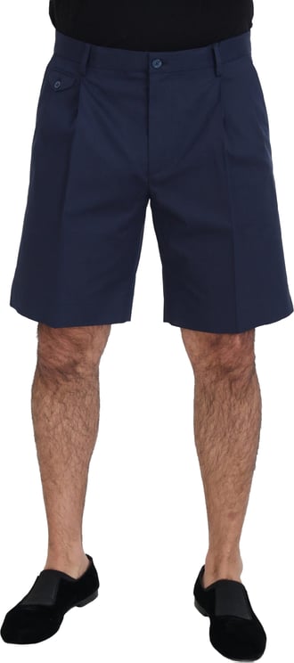 Dolce & Gabbana Dolce & Gabbana Blue Chinos Cotton Stretch Casual Shorts