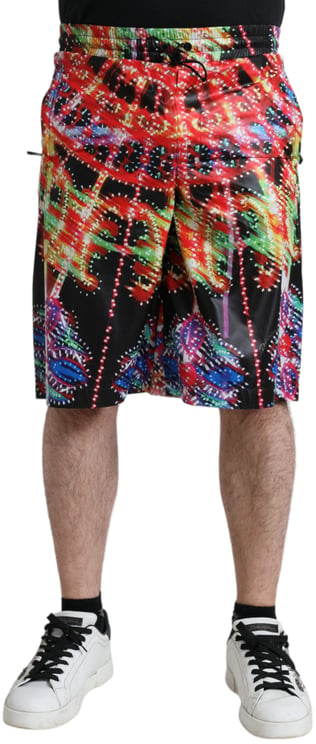 Dolce & Gabbana Dolce & Gabbana Multicolor Luminarie Print Men Bermuda Shorts