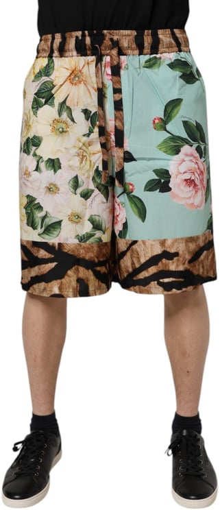 Dolce & Gabbana Dolce & Gabbana Multicolor Floral Print Men Bermuda Shorts