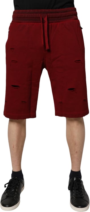 Dolce & Gabbana Dolce & Gabbana Bordeaux Cotton Bermuda Men Sweatshorts Shorts