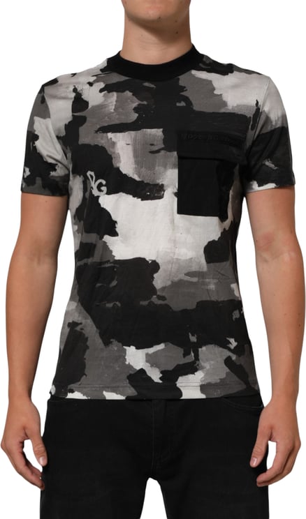 Dolce & Gabbana Dolce & Gabbana Multicolor Camouflage Men Short Sleeves T-shirt