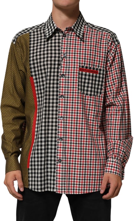 Dolce & Gabbana Dolce & Gabbana Multicolor Cotton Collared Checkered Shirt