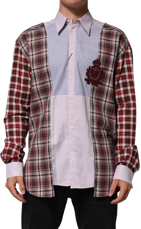 Dolce & Gabbana Dolce & Gabbana Multicolor Cotton Collared Checkered Shirt