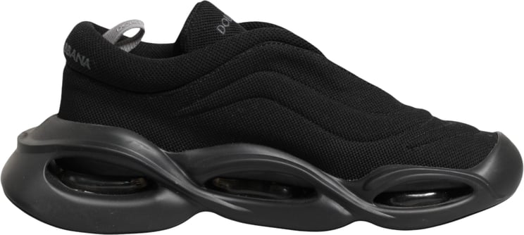 Dolce & Gabbana Dolce & Gabbana Black Lace Up Wave Low Top Men Sneaker Shoes