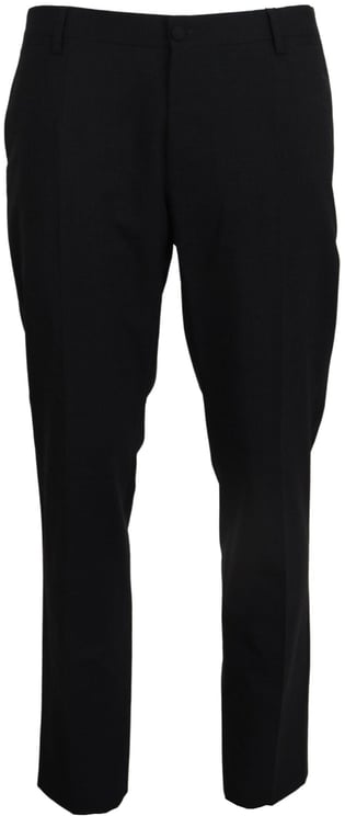 Dolce & Gabbana Dolce & Gabbana Gray Wool Stretch Dress Formal Slim Fit Pant