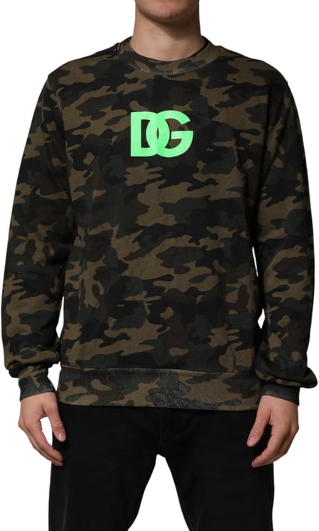 Dolce & Gabbana Dolce & Gabbana Multicolor Camouflage Men Sweatshirt  Sweater