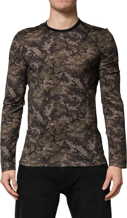 Dolce & Gabbana Dolce & Gabbana Multicolor Camouflage Long Sleeves T-shirt