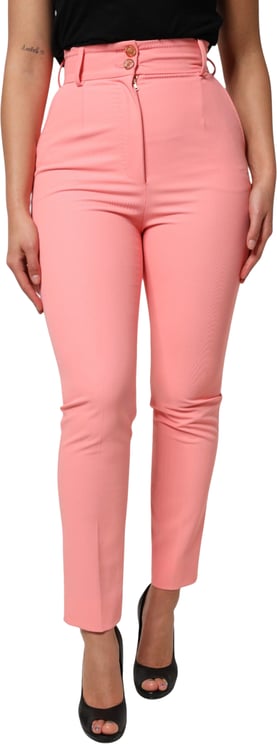 Dolce & Gabbana Dolce & Gabbana Pink High Waist Dress Tapered Pants