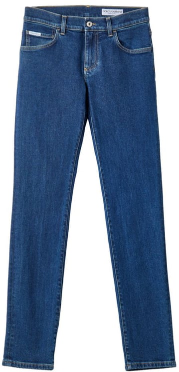 Dolce & Gabbana Dolce & Gabbana Blue Cotton Skinny Jeans