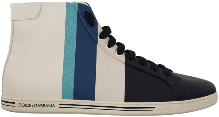 Dolce & Gabbana Dolce & Gabbana Multicolor Leather Mid Top Sneakers Shoes