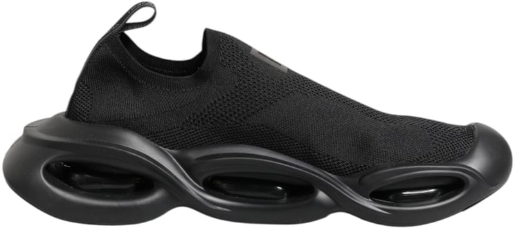 Dolce & Gabbana Dolce & Gabbana Black Slip On Wave Low Top Sneakers Shoes