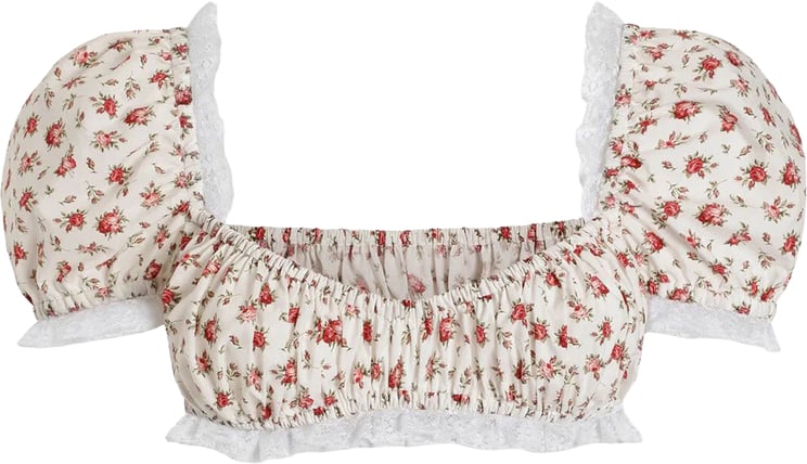 Dolce & Gabbana Rose print top