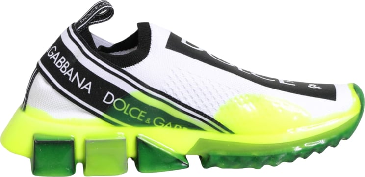 Dolce & Gabbana Dolce & Gabbana Black White Slip On Sorrento Sneakers Shoes
