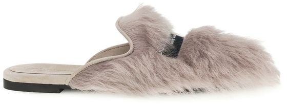 Dolce & Gabbana Dolce & Gabbana Gray Lamb Ovis Aries Aries Mules